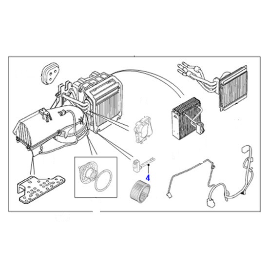 Jagbits Jaguar Parts USED AIR TEMPERATURE SENSOR LOCATED ON AC EVAP